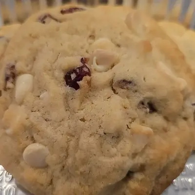 White Chocolate Cranberry Cookies (large - 3 per bag).