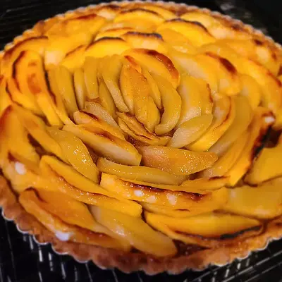 French Pear Tart (with fig filling), 10-inch
